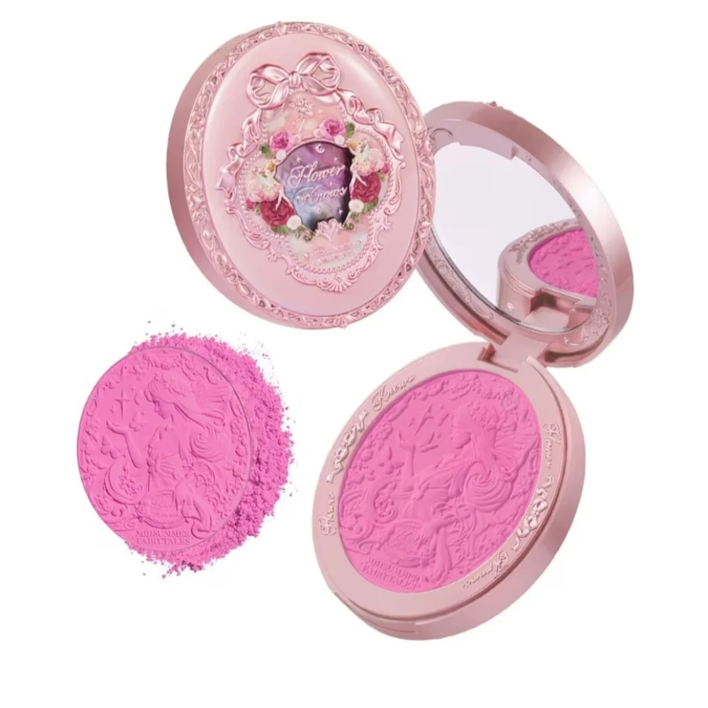 Flower Knows Midsummer Fairytales‎ Velvet Embossed Blush (02 Dreaming Butterfly)